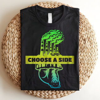 Choose a Side Environmental Awareness Activist Tri-Blend Shirt