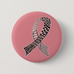 Choose Any Color Cancer Disease Awareness Ribbon Button