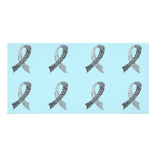 Choose Any Color Cancer Disease Awareness Ribbon Card