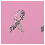 Choose Any Color Cancer Disease Awareness Ribbon Fabric