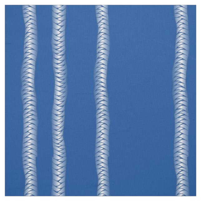 Choose Any Color Hand Drawn Braid Stripes Fabric (Swatch)