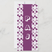 Choose Any Color Harlequin Diamonds Pattern (Back)