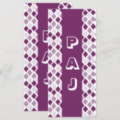 Choose Any Color Harlequin Diamonds Pattern (Front/Back)
