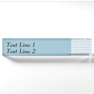 Choose Any Color Harlequin Diamonds Pattern Nameplate