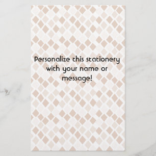 Choose Any Color Harlequin Diamonds Pattern Stationery
