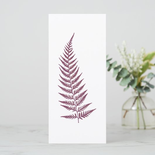 Choose Any Color Pressed Fern Leaf (Standing Front)