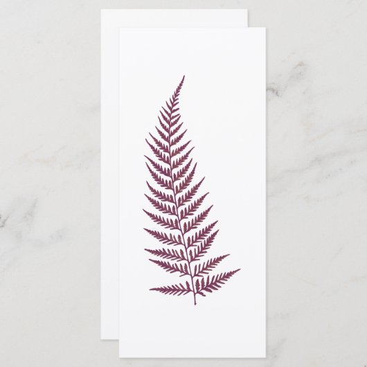 Choose Any Color Pressed Fern Leaf (Front/Back)
