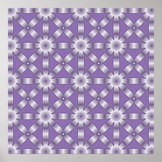 Choose Any Color Repeated Star Pattern Poster (Front)