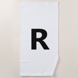 Choose Any Letter   Font: Open Sans Condensed Bold Beach Towel
