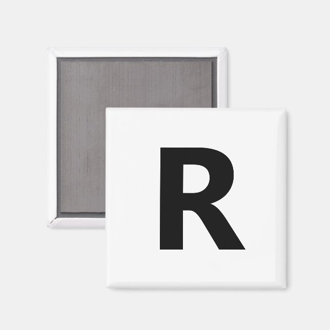 Choose Any Letter | Font: Open Sans Condensed Bold Magnet (Front/Back)