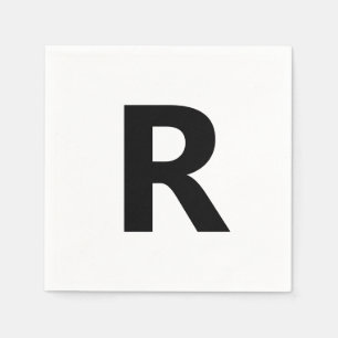 Choose Any Letter Font: Open Sans Condensed Bold Napkins