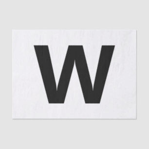 Choose Any Letter   Font: Open Sans Condensed Bold Tissue Paper
