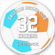 choose ANY team colors athlete name soccer player