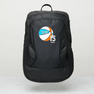 choose ANY team colors basketball w jersey number Port Authority® Backpack