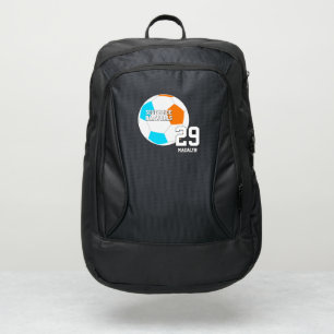 choose ANY team colors soccer w jersey number Port Authority® Backpack