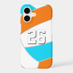 choose ANY team colors w custom jersey number iPhone 17 Case