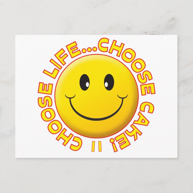 Choose Cake Postcard (Front)