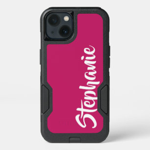 Choose Color Hot Pink Jumbo Name Otterbox iPhone 13 Case