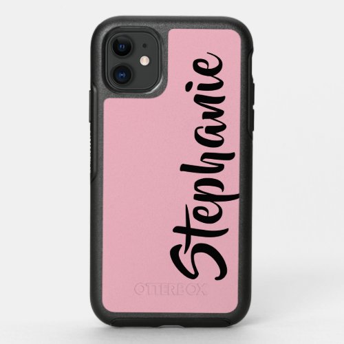 Choose Color iPhone Otterbox Case Pink with Name