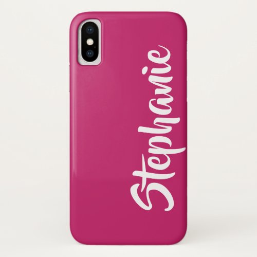 Choose Color Personalized Name iPhone XS Case