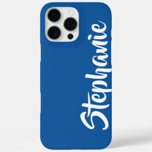 Choose Color Personalized Name Minimalist Plain iPhone 16 Pro Max Case