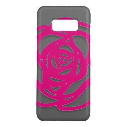 Choose Color Rose on Gray Case-Mate Samsung Galaxy S8 Case