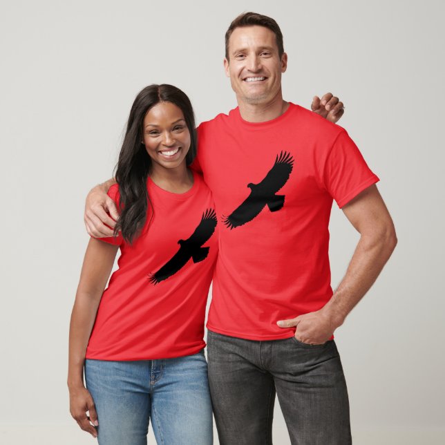 Choose Color T-Shirt with Eagle Flying (Unisex)