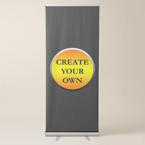 choose drag and customize your own retractable banner