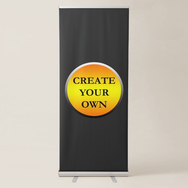 choose, drag and customize your own retractable banner (Front)