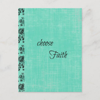 Choose Faith Inspirational Postcard
