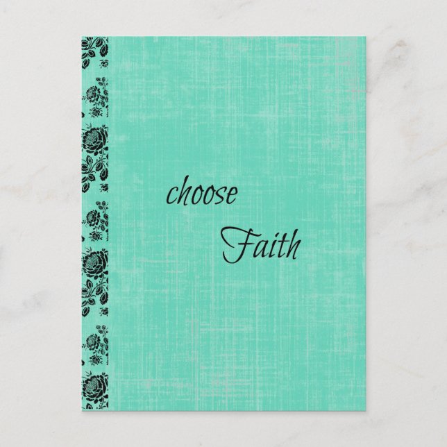 Choose Faith Inspirational Postcard (Front)
