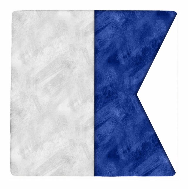 Choose from 26 Watercolor Nautical Maritime Flags Cutout (Front)