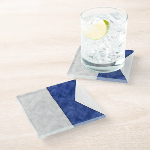 Choose from 26 Watercolor Nautical Maritime Flags Glass Coaster