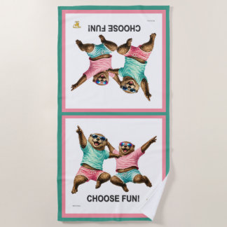 Choose Fun Otter Duo Beach Towel