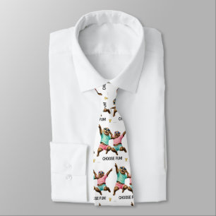 Choose Fun Otter Duo Neck Tie