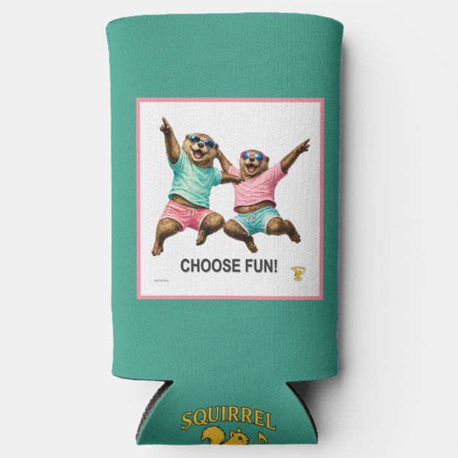 Choose Fun Otter Duo Seltzer Can Cooler (Front)