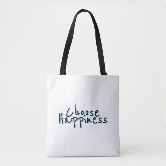 Choose Happiness #3 Tote Bag (Front)
