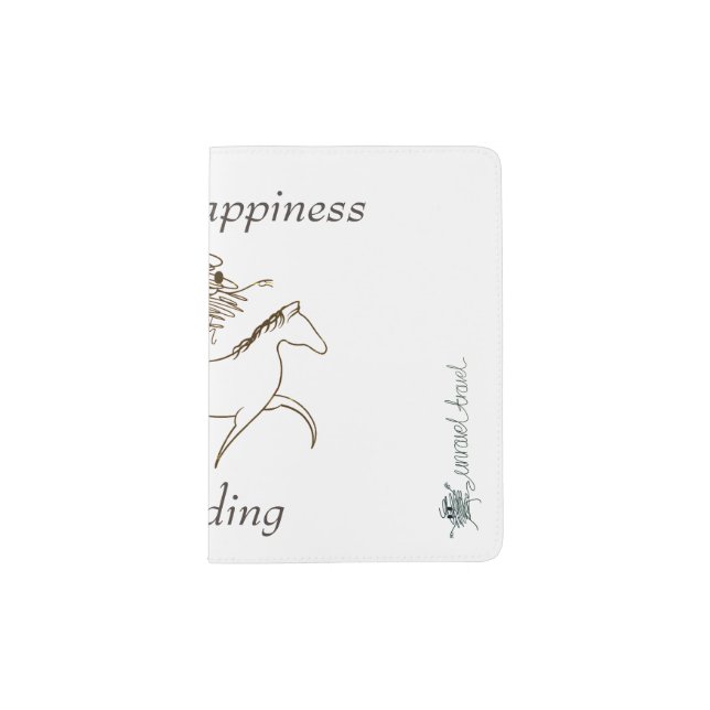 Choose Happiness - Go Riding Passport Holder (Front)
