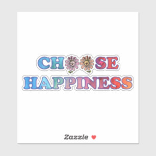 Choose Happiness Rainbow Sticker