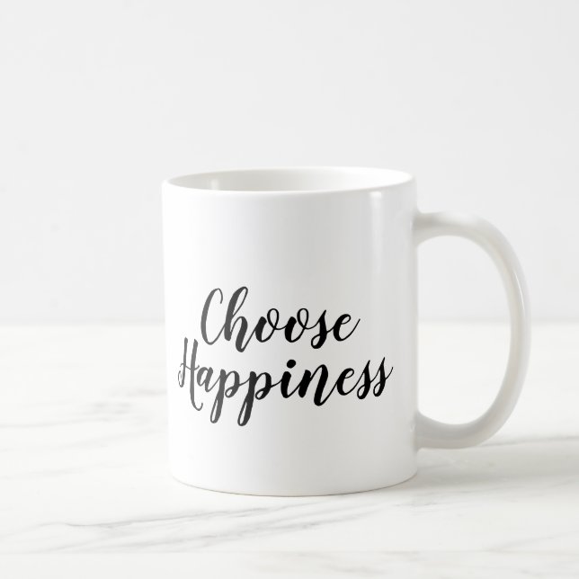 Choose happiness | Slogan Mug | gold golden (Right)