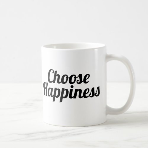 Choose happiness  Slogan Mug  gold golden