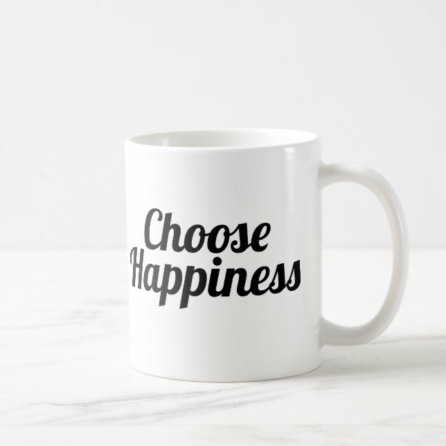 Choose happiness | Slogan Mug | gold golden (Right)