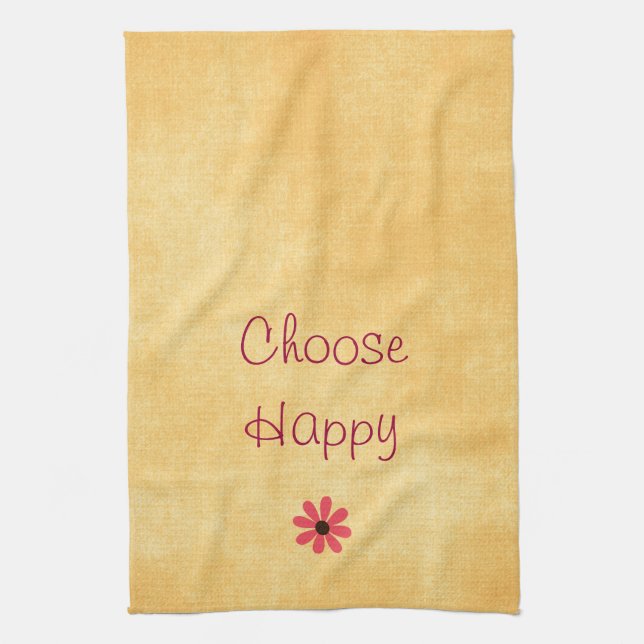 Choose Happy Affirmation Towel (Vertical)
