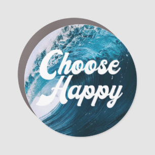 Choose Happy  Car Magnet