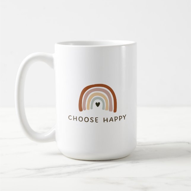 Choose Happy Coffee Mug (Left)