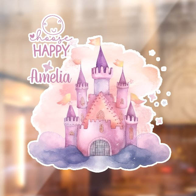 Choose happy Customizable Window Cling (Sheet 2)