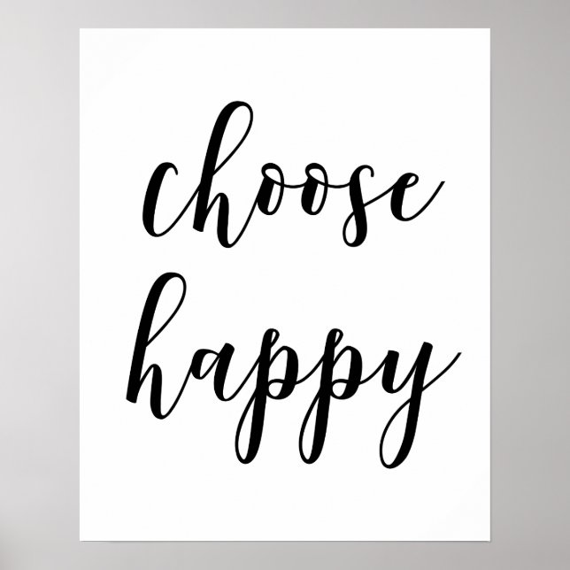 Choose Happy Poster (Front)