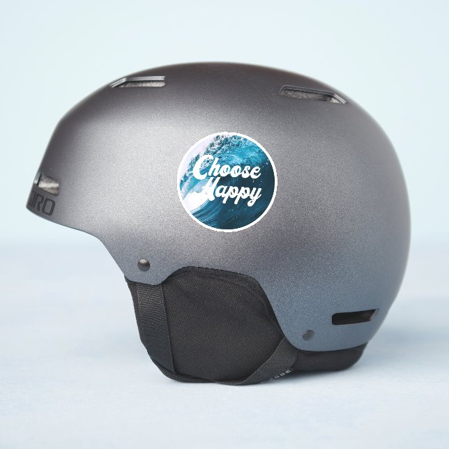 Choose Happy  Sticker (Helmet Side)