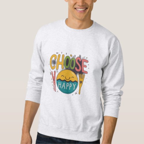 Choose happy sweatshirt