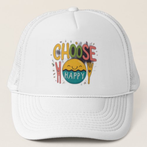 Choose happy trucker hat